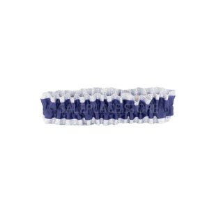 Garter - #9 Regular Two-Tone Lame' - Navy Blue / Silver (12pc)