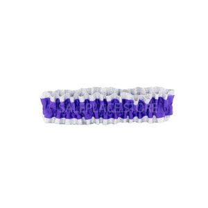 Garter - #9 Regular Two-Tone Lame' - New Violet / Silver (12pc)