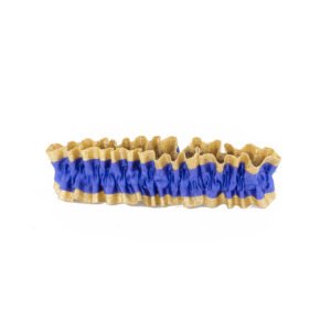Garter - #9 Regular Two-Tone Lame' - Royal Blue / Gold (12pc)