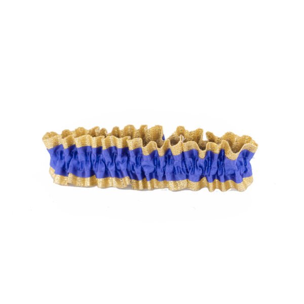 Garter - #9 Regular Two-Tone Lame' - Royal Blue / Gold (12pc)