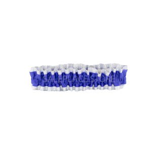 Garter - #9 Regular Two-Tone Lame' - Royal Blue / Silver (12pc)