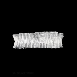 Garter - #9 Regular Two-Tone Lame' - White / Silver (12pc)