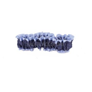 Garter - #9 Regular Two-Tone Satin - Navy  Blue / Columbia Blue (12pc)