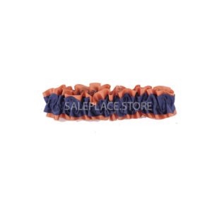 Garter - #9 Regular Two-Tone Satin - Pumpkin / Navy Blue (12pc)