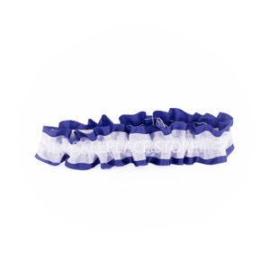 Garter - #9 Regular Two-Tone Satin - Navy / White (12pc)