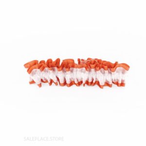 Garter - #9 Regular Two-Tone Satin - Orange / White (12pc)