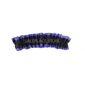 Garter - #9 Regular Two-Tone Satin - Royal Blue / Black (12pc)
