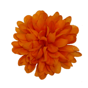 Flower - Mum - 4" Colored Mum 8 layer (12 Pc) - Orange