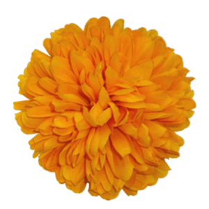 Flower - Mum - 6.5" Solid Colored 15 layer Mum (12 pc) - Yellow Gold