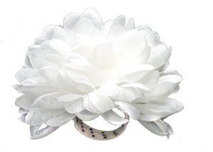 Flower - Mum - 3" w/ Elastic Ring Band (12 pc)