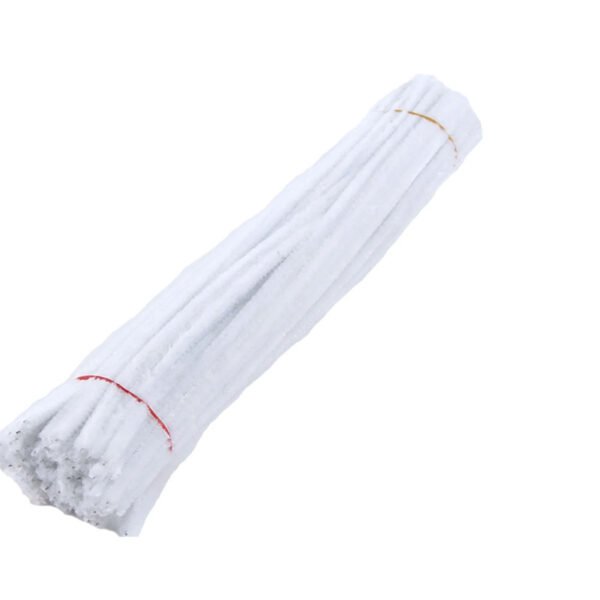 Chenille (Pipe Cleaners) (100pc) - White