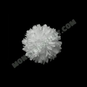 Flower - Football Mum - 4.5 inch - 11 lyr - White - (12 pc)