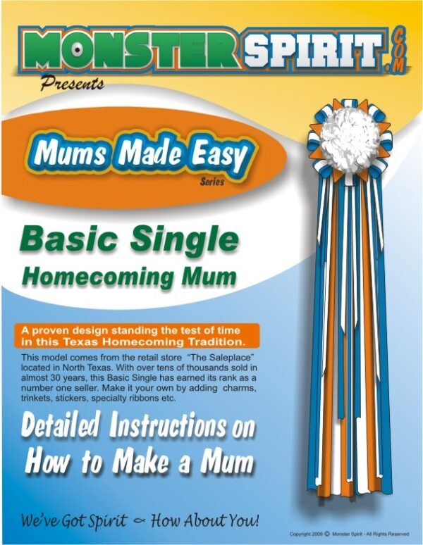 Ebook - PDF Download - Basic Homecoming Mum Instructions