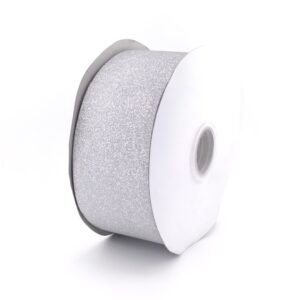 Diamond Dust Ribbon 2.5 inch wide #40 Silver