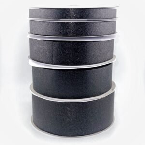 Ribbon - Metallic - Diamond Dust #3 (5/8") x 100 yds - True Black