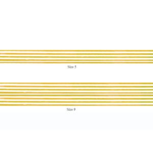Clear Gold Stripe Ribbon