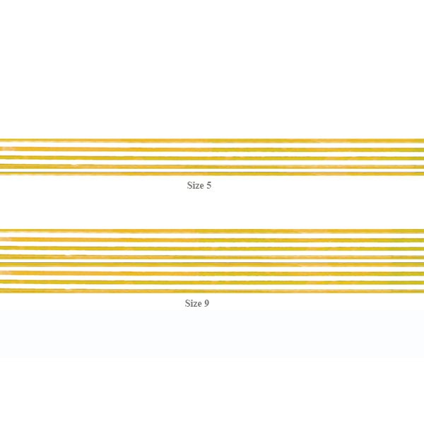 Clear Gold Stripe Ribbon