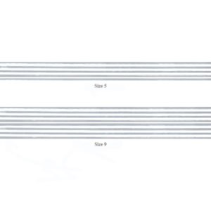 #9 Clear Stripe Ribbon in Silver