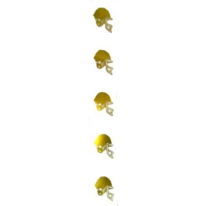 Clear Gold Helmet Ribbon