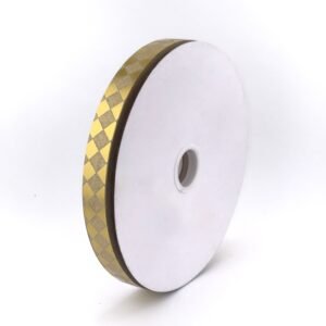 Diamond dust ribbon golden 5/8" dymondz pattern