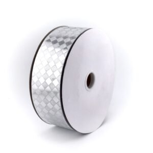 diamond dust silver dymondz pattern 2" ribbon