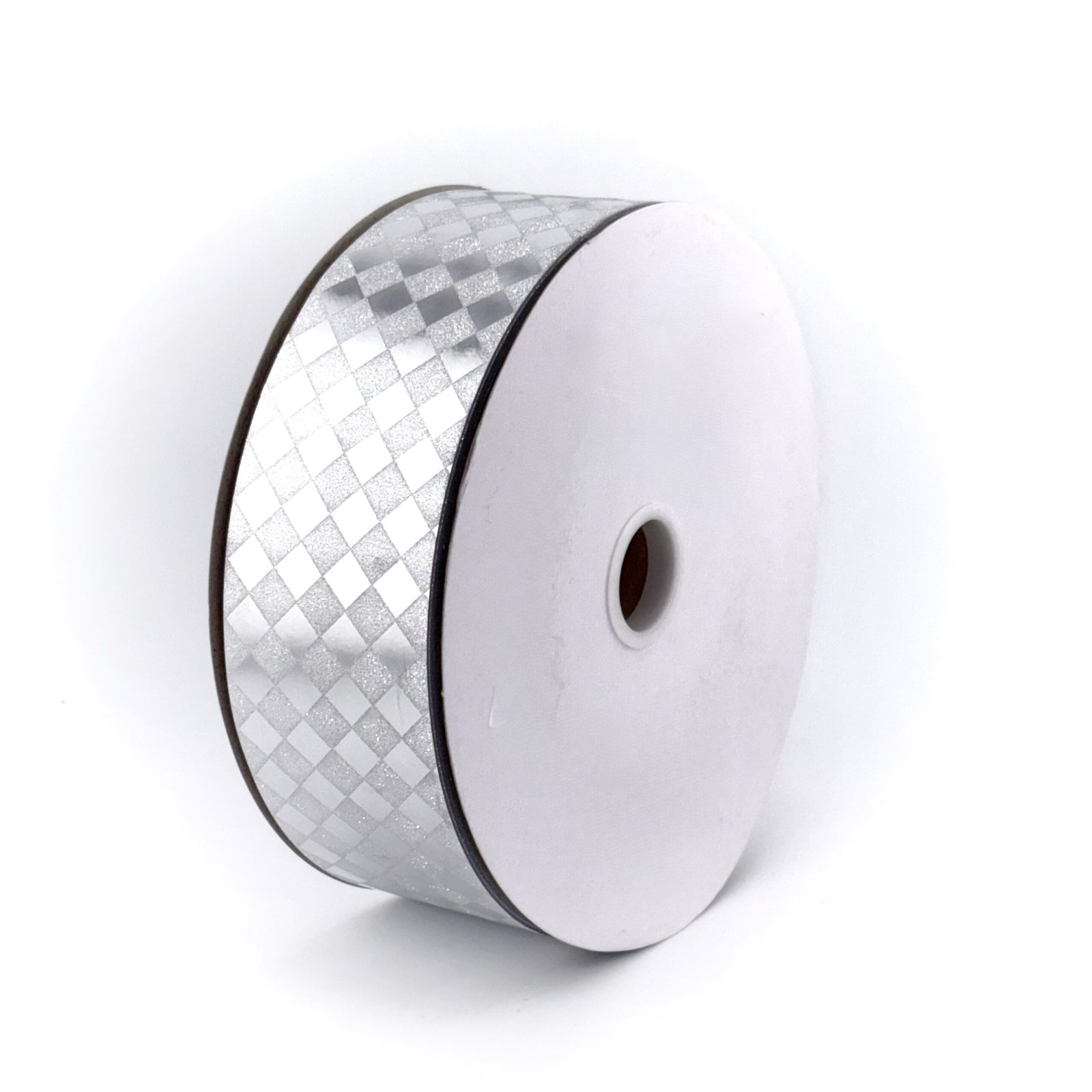 diamond dust silver dymondz pattern 2" ribbon