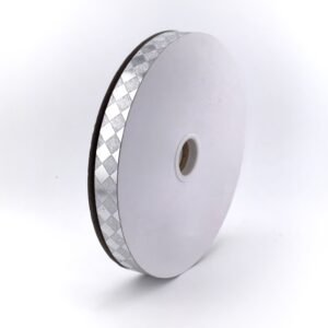 Diamond dust silver dymondz pattern 5/8" ribbon