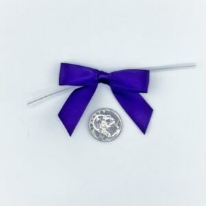 Small Bow - Double Faced Satin - 2x1" - Royal Blue - (12pc)