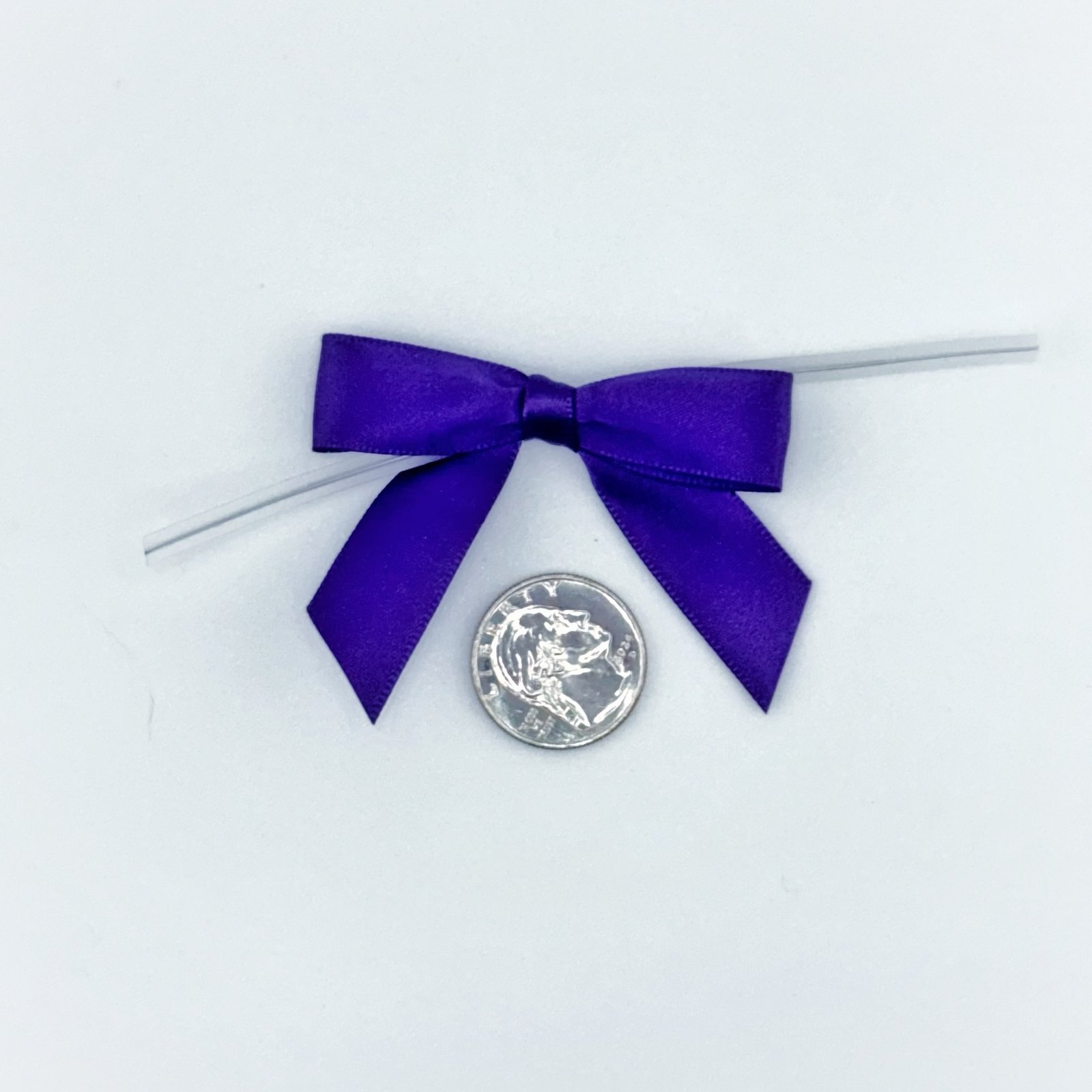 Small Bow - Double Faced Satin - 2x1" - Royal Blue - (12pc)