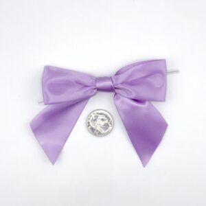 Large Bow - Double Faced Satin - 4x3" - Lavendar - (12pc)