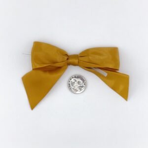 Large Bow - Double Faced Satin - 4x3" - Antique Gold - (12pc)