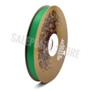 Ribbon - Satin Lustre / Luster (Gold Label) - #3 - 9/16" x 100 yds - Holiday Green (Emerald)