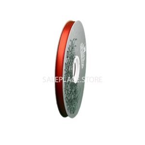 Ribbon - Satin Lustre / Luster (Gold Label) - #5 - 7/8" x 100 yds - Pumpkin (Darker Orange)