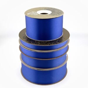 Ribbon - Satin Lustre / Luster (Gold Label) - #3 - 9/16" x 100 yds - Royal Blue