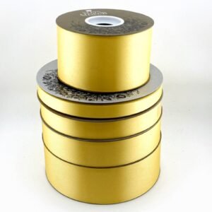 Ribbon - Satin Acetete (Silver Label) - #3 - 9/16" x 100 yds - Yellow (Soft)