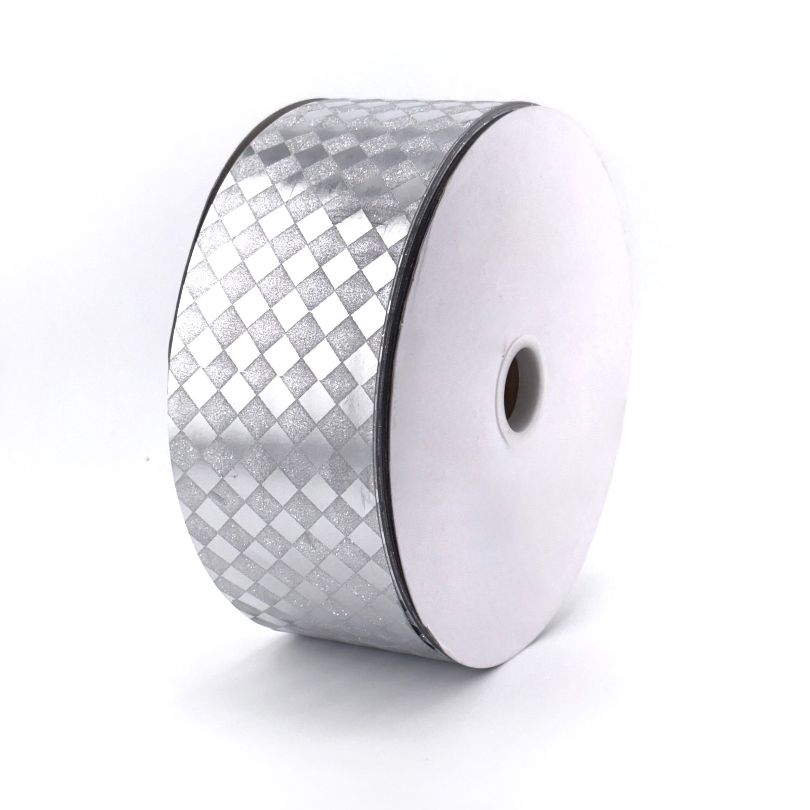 Diamond dust silver dymondz pattern 2 1/2" ribbon