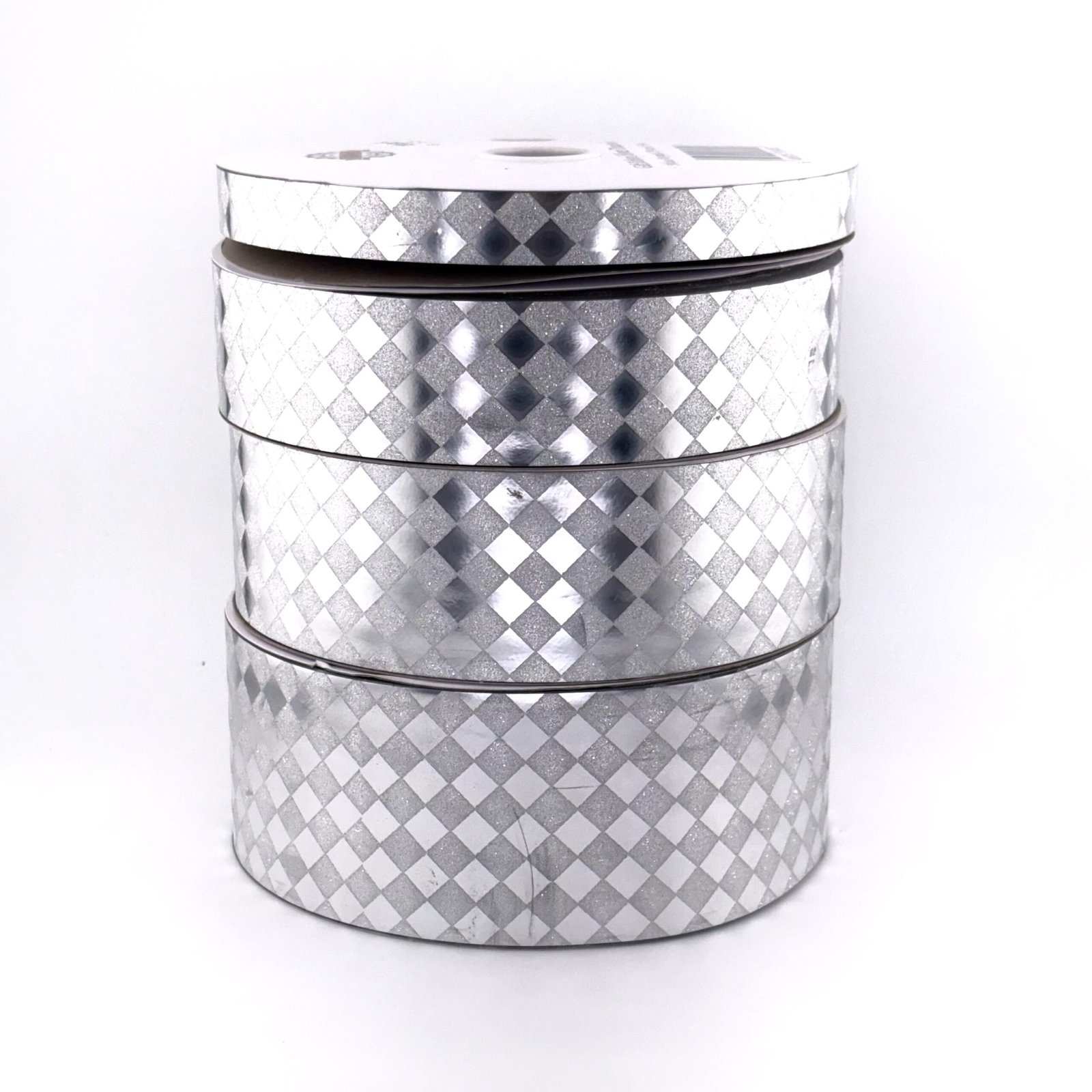 diamond dust silver dymondz pattern ribbon
