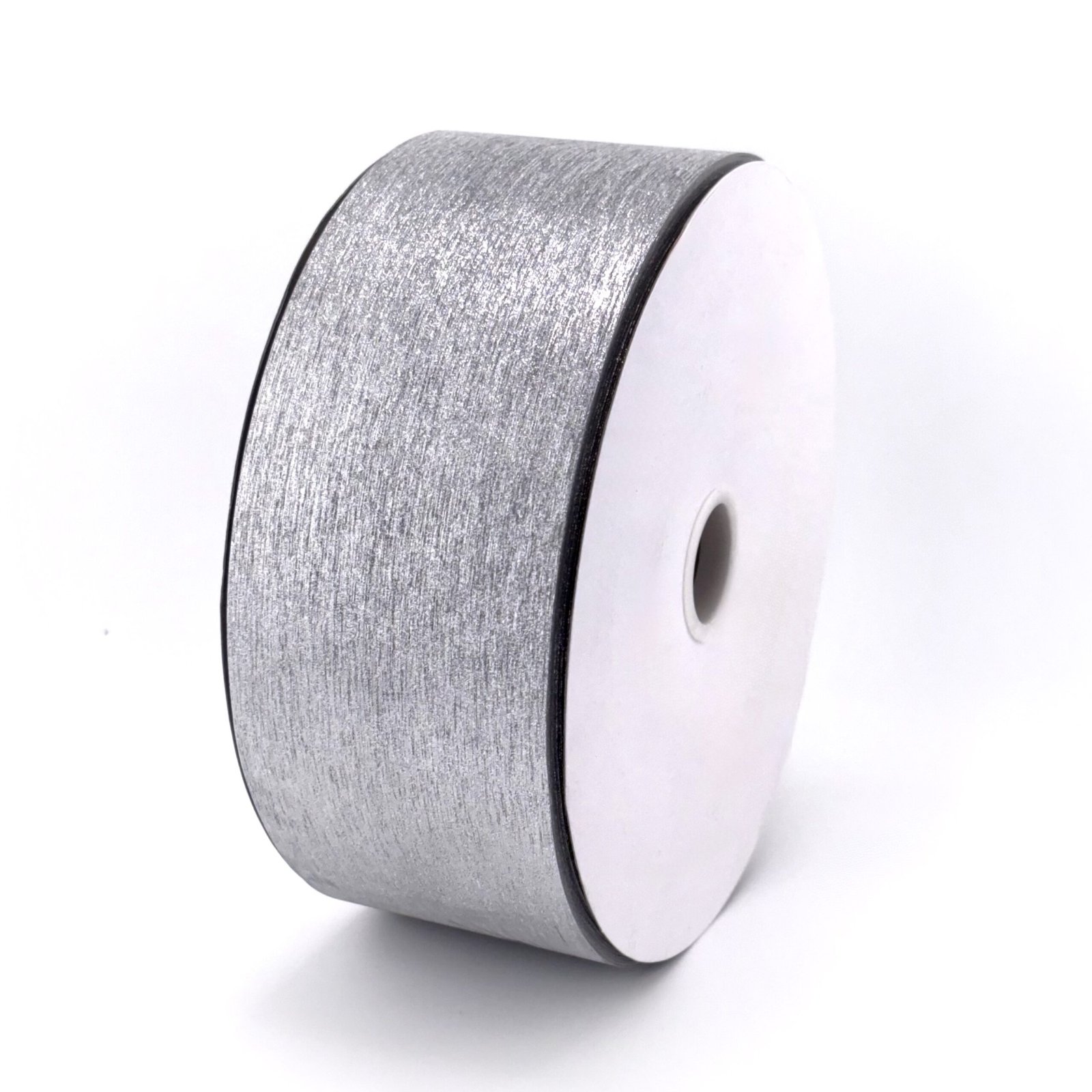 diamond dust pattern striped ribbon silver