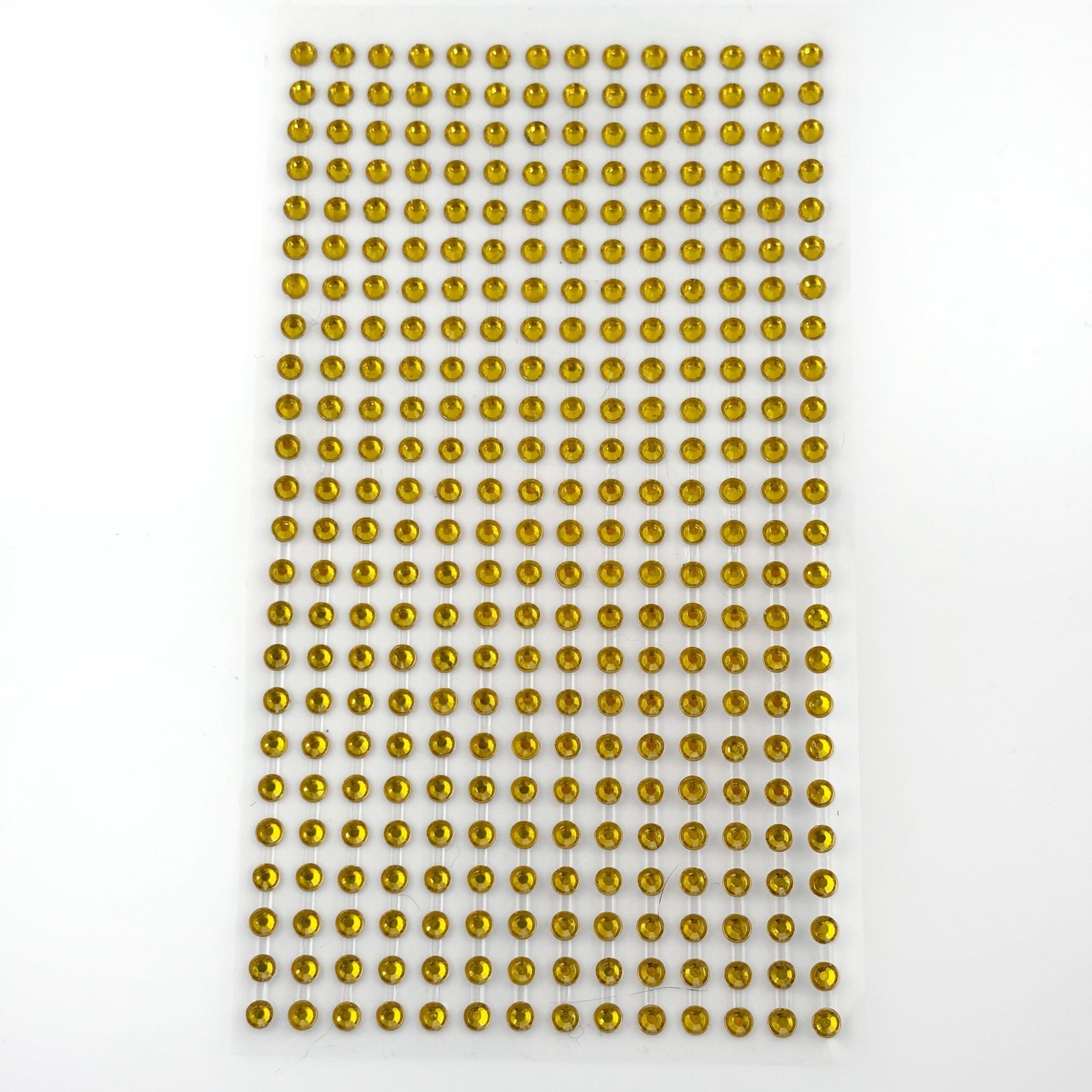 6mm gold acrylic sticker gems