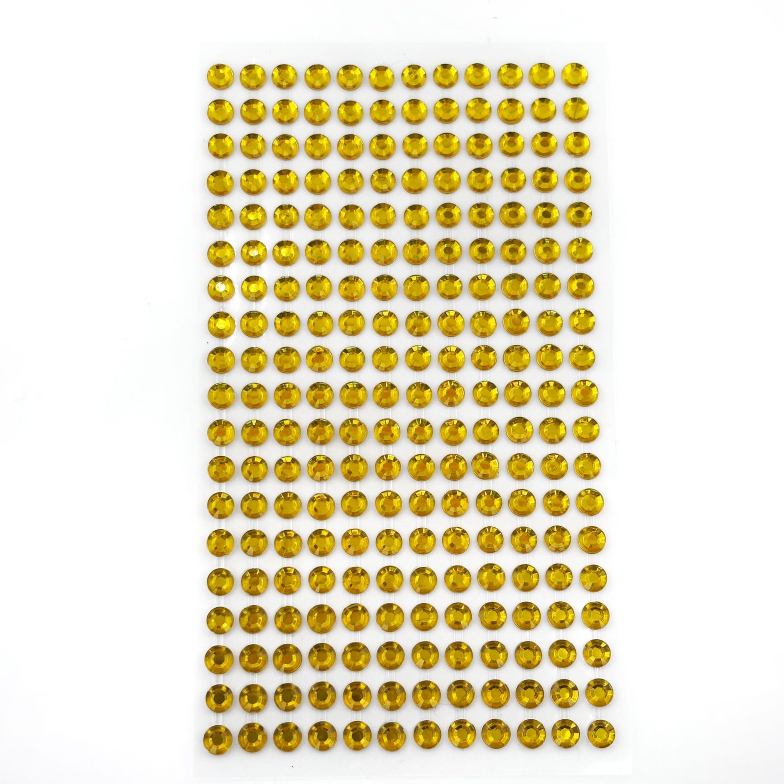 6mm gold acrylic sticker gems