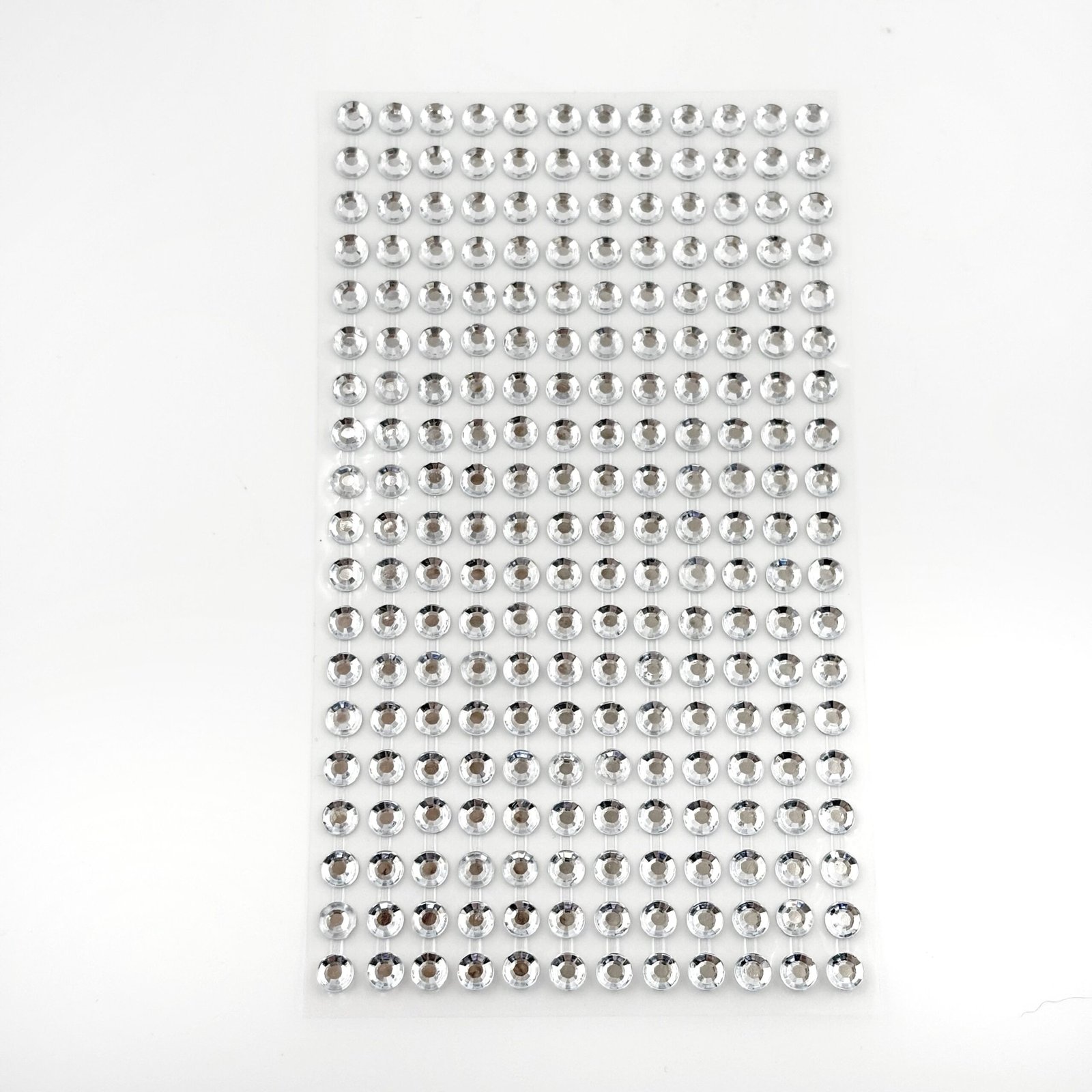 6mm silver acrylic sticker gems