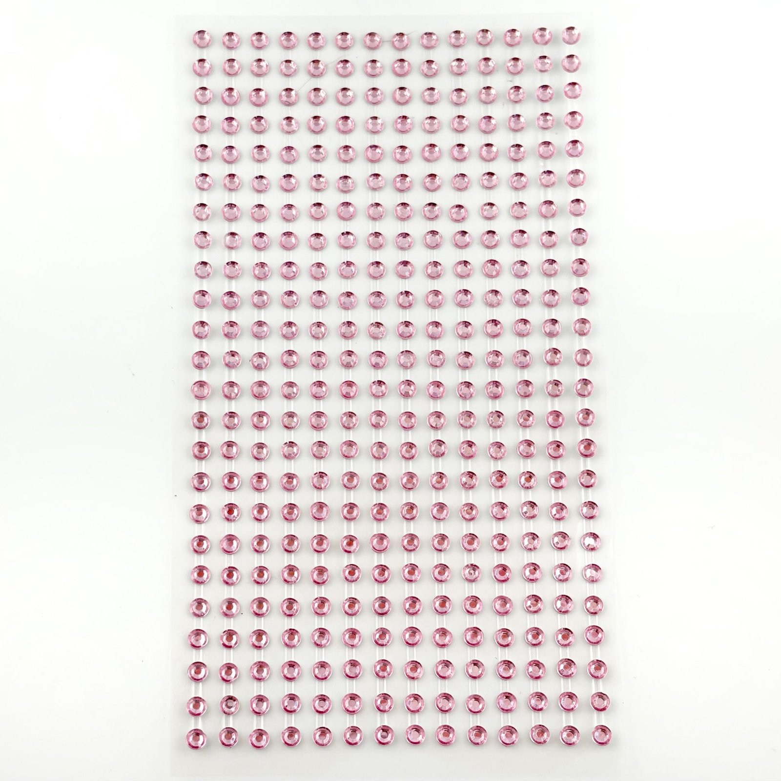 6mm pink acrylic sticker gems