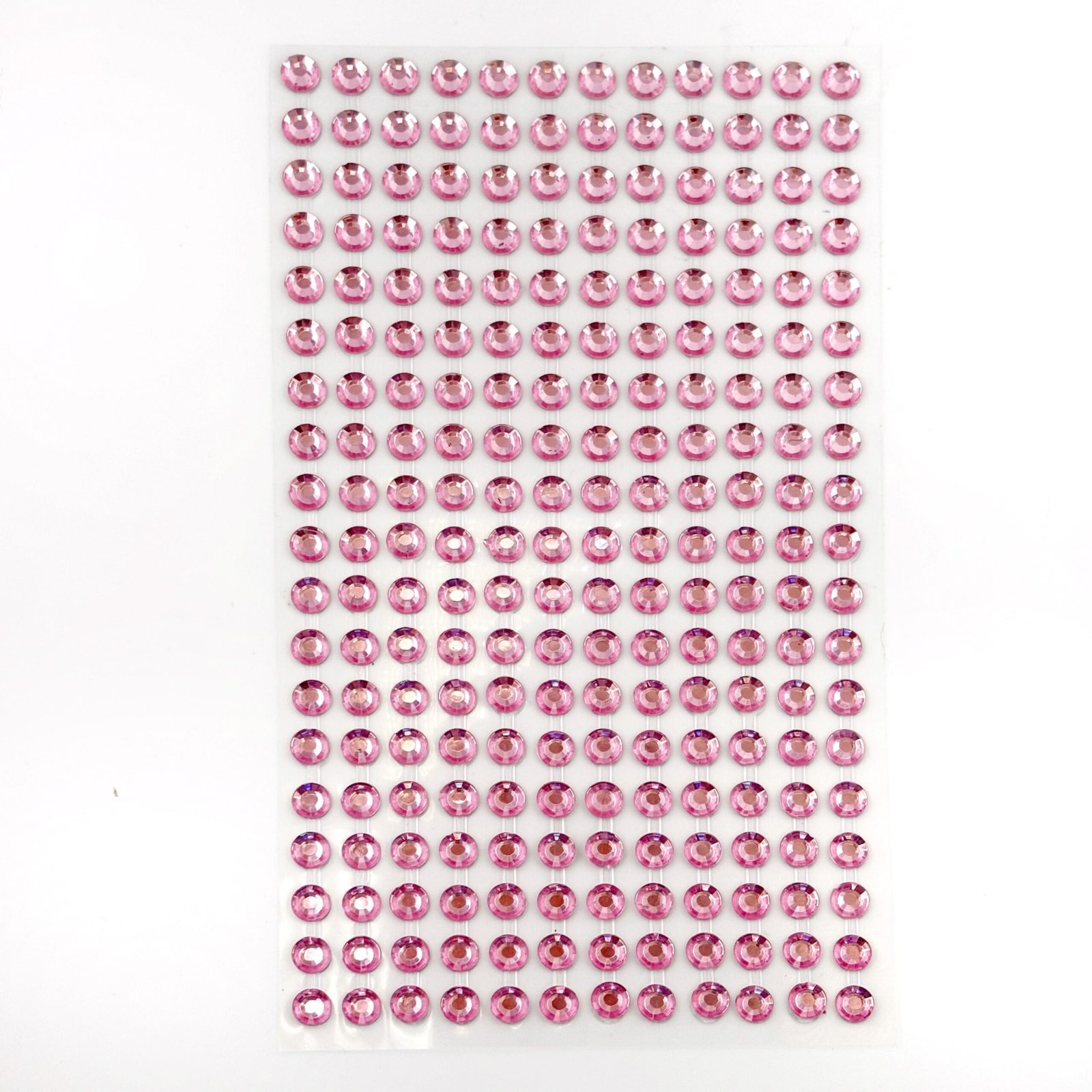 6mm pink acrylic sticker gems