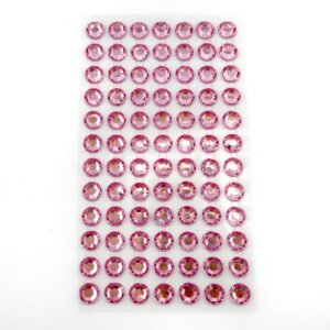 10mm pink acrylic sticker gems