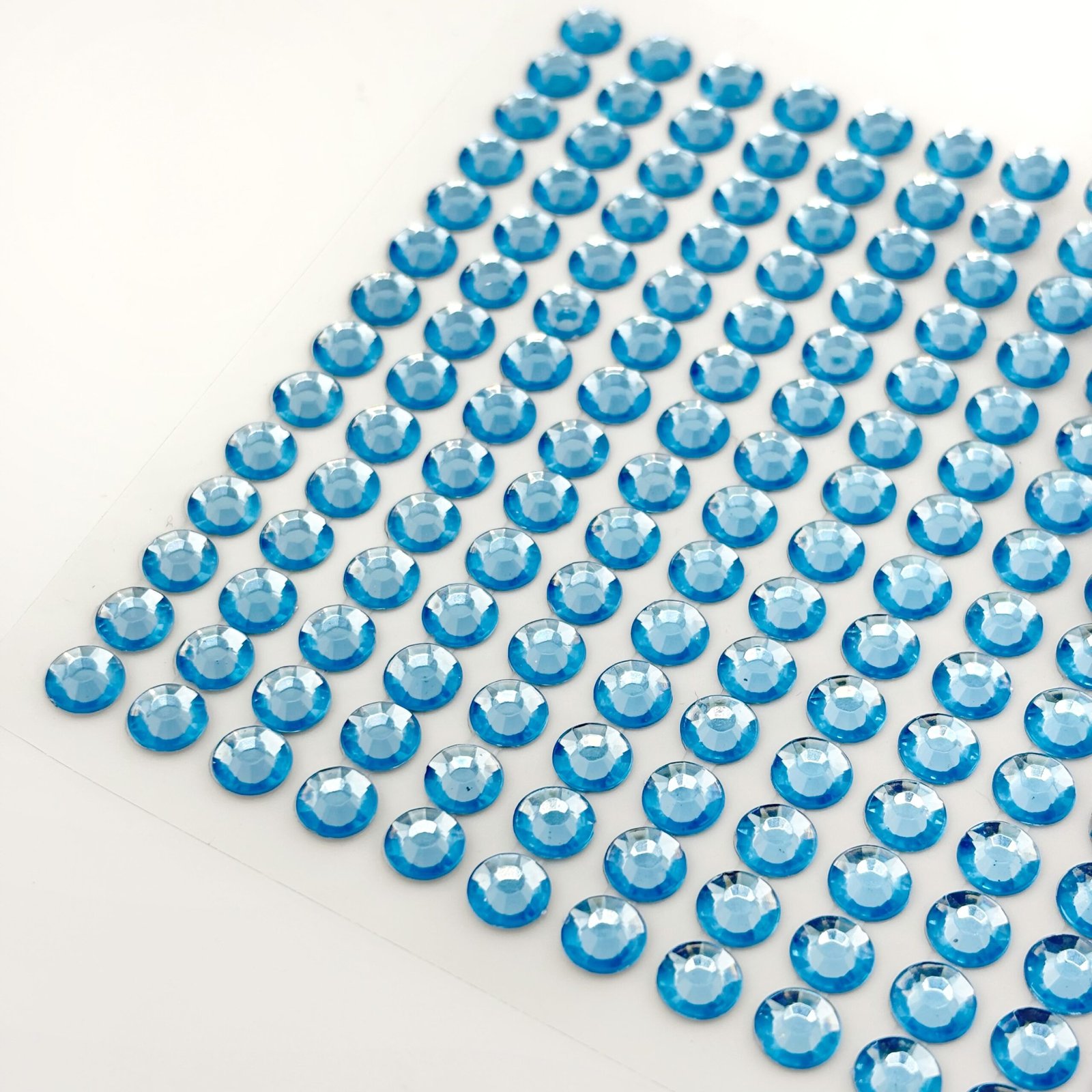 Bling - Round Gem Stickers - Adhesive Rhinestones - Blue - Image 3