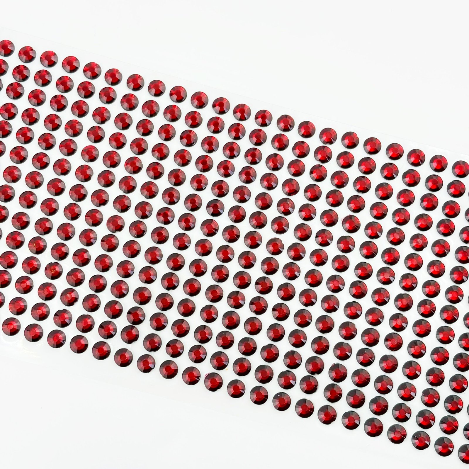 Adhesive rhinestones hot red