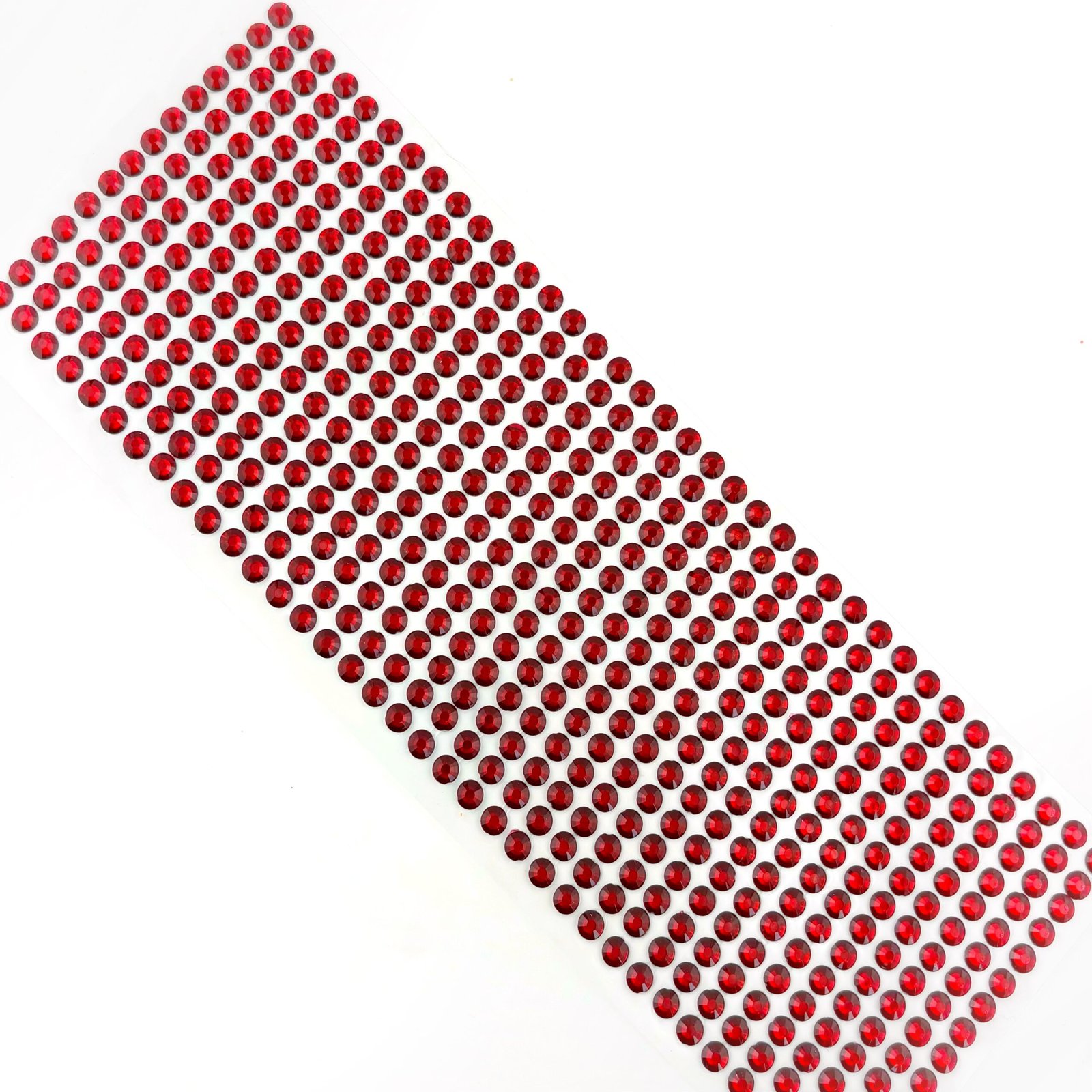 Adhesive rhinestones hot red