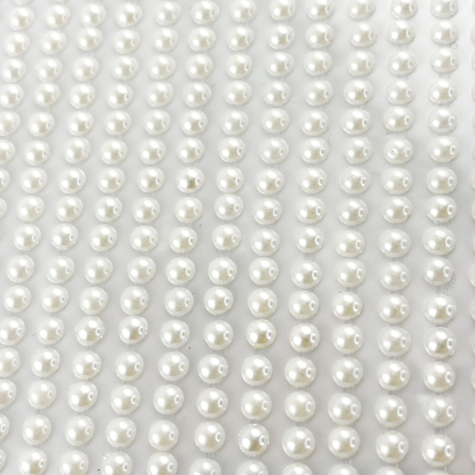 Bling - Round Gems - Acrylic Stickers - (1000 pcs) - Ivory - Image 3