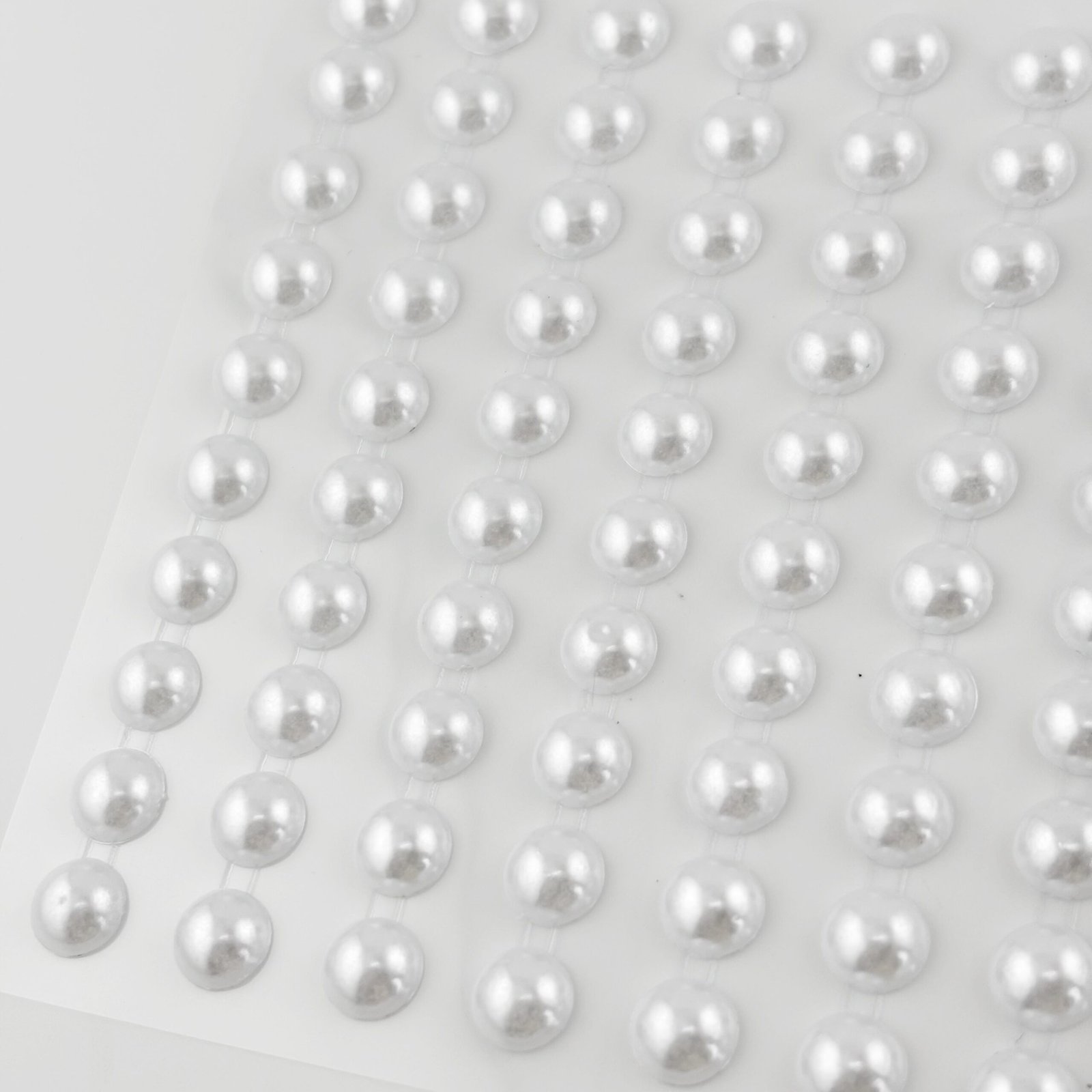 Bling - Round Gems - Acrylic Stickers - (220 pcs) - White - Image 3