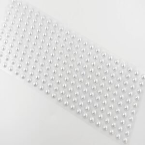 Bling - Round Gems - Acrylic Stickers - (220 pcs) - White